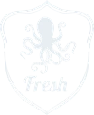 Godło P.U. FRESH z ośmiornicą